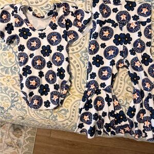 Houston Astros Baby Outfit Set